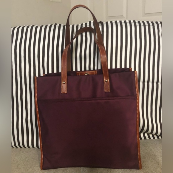Dooney Bourke, Leather & Cabriolet Canvas Market Tote - Picture 3 of 7